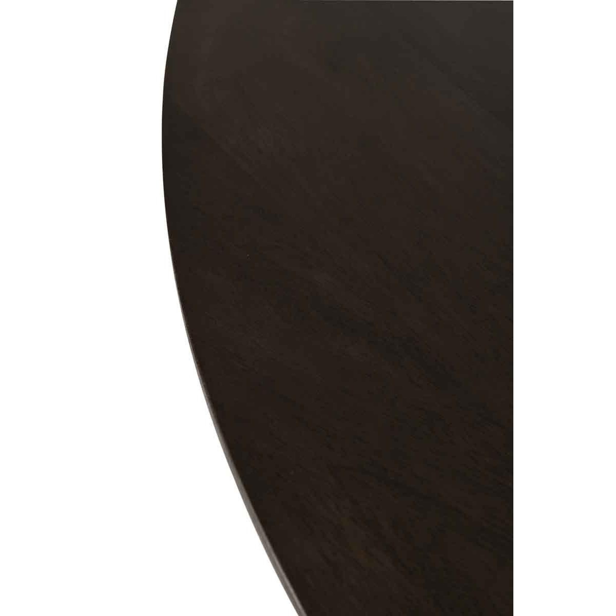 Voir la diapositive 2 : J-LINE Table de Repas en Bois  Connie  110cm Marron