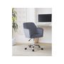Voir la diapositive 2 : Habitat et Jardin Chaise de bureau en velours ajustable  Ophélie  - Gris