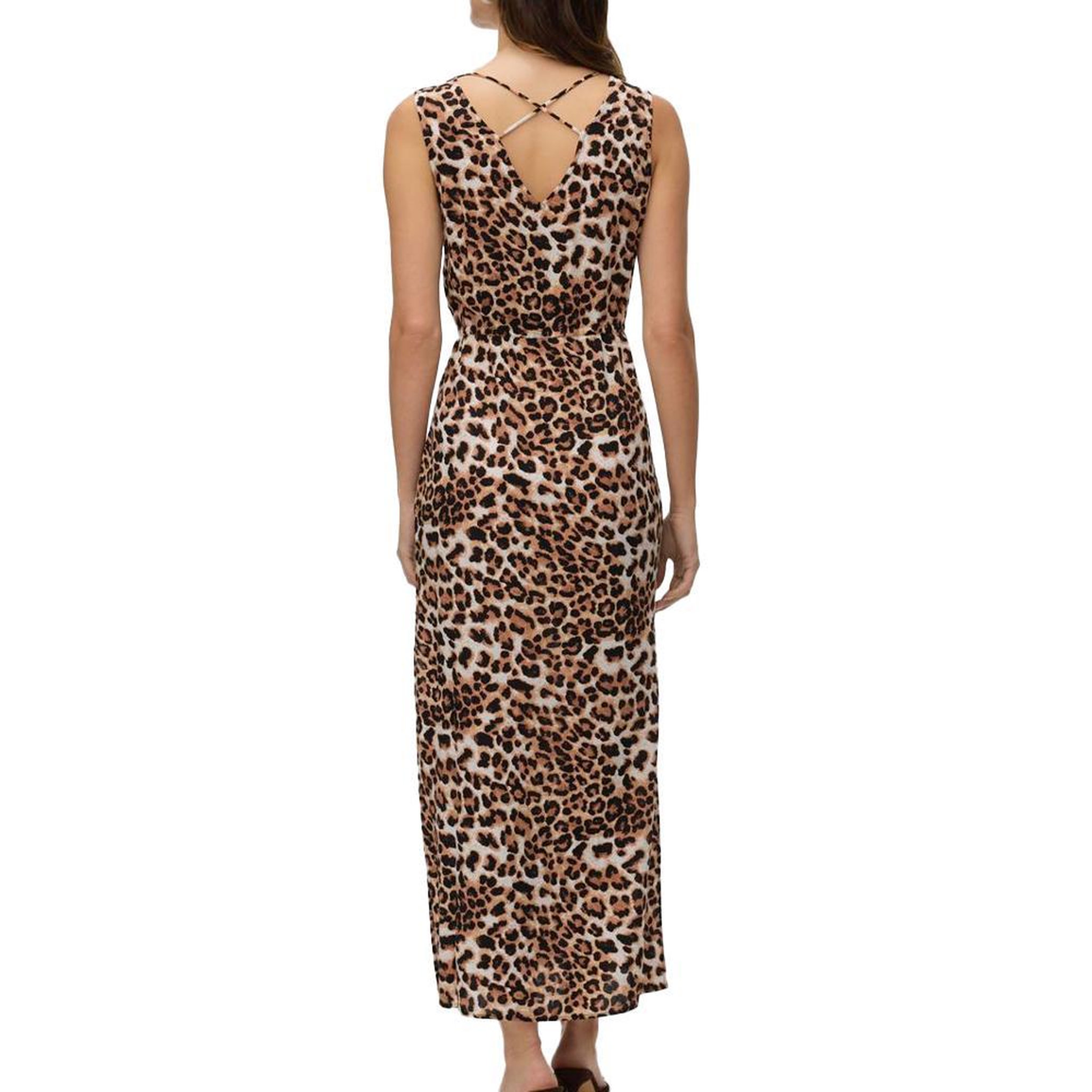 Voir la diapositive 2 : Vero Moda Robe Longue Noire/Blanc/Marron Femme Vero Moda 10286770