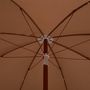 Voir la diapositive 4 : VIDAXL Parasol de jardin avec mat en acier 180 cm taupe