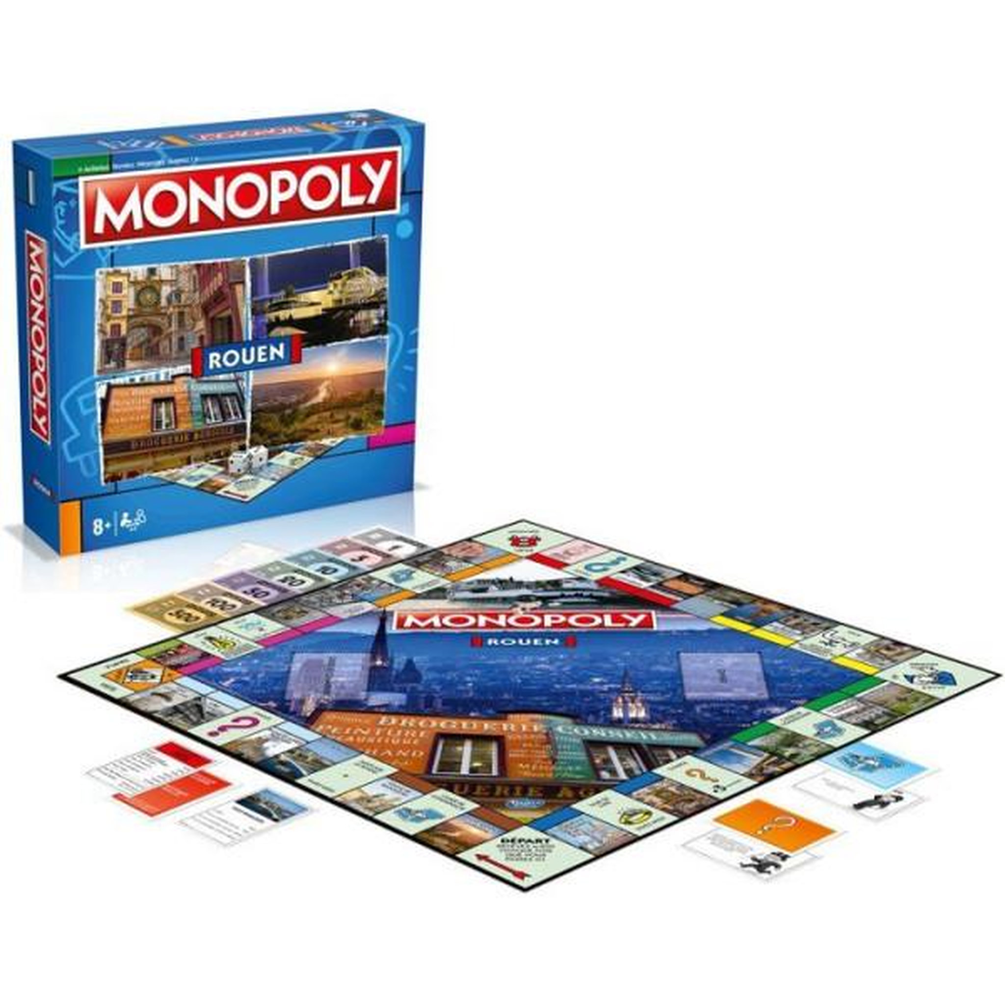 Winning Moves Jeu de société - WINNING MOVES - Monopoly Rouen - 2 joueurs ou plus - 60 min - Intérieur