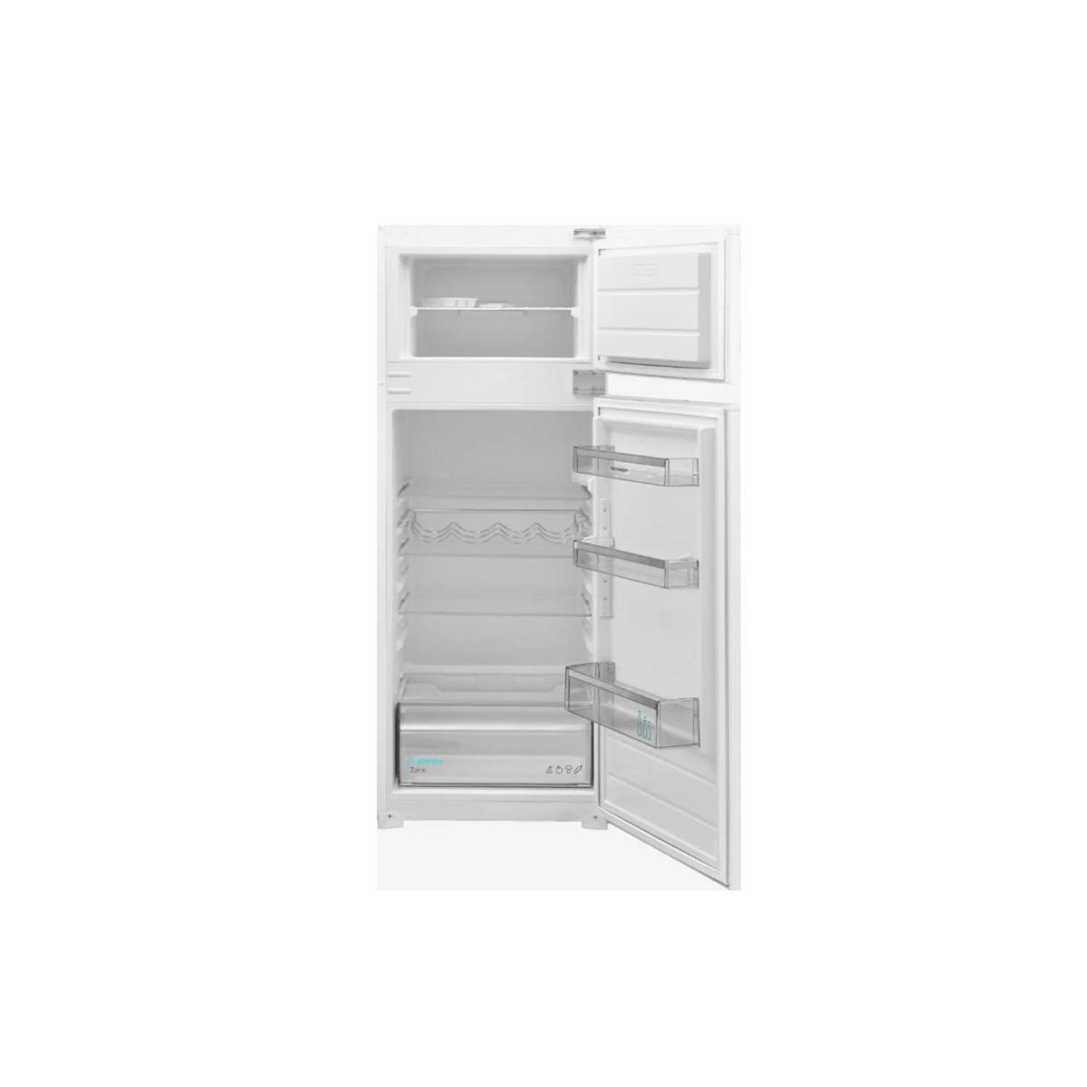 Sharp Réfigérateur combiné intégrable  210l statique blanc - SJTE210T0XS