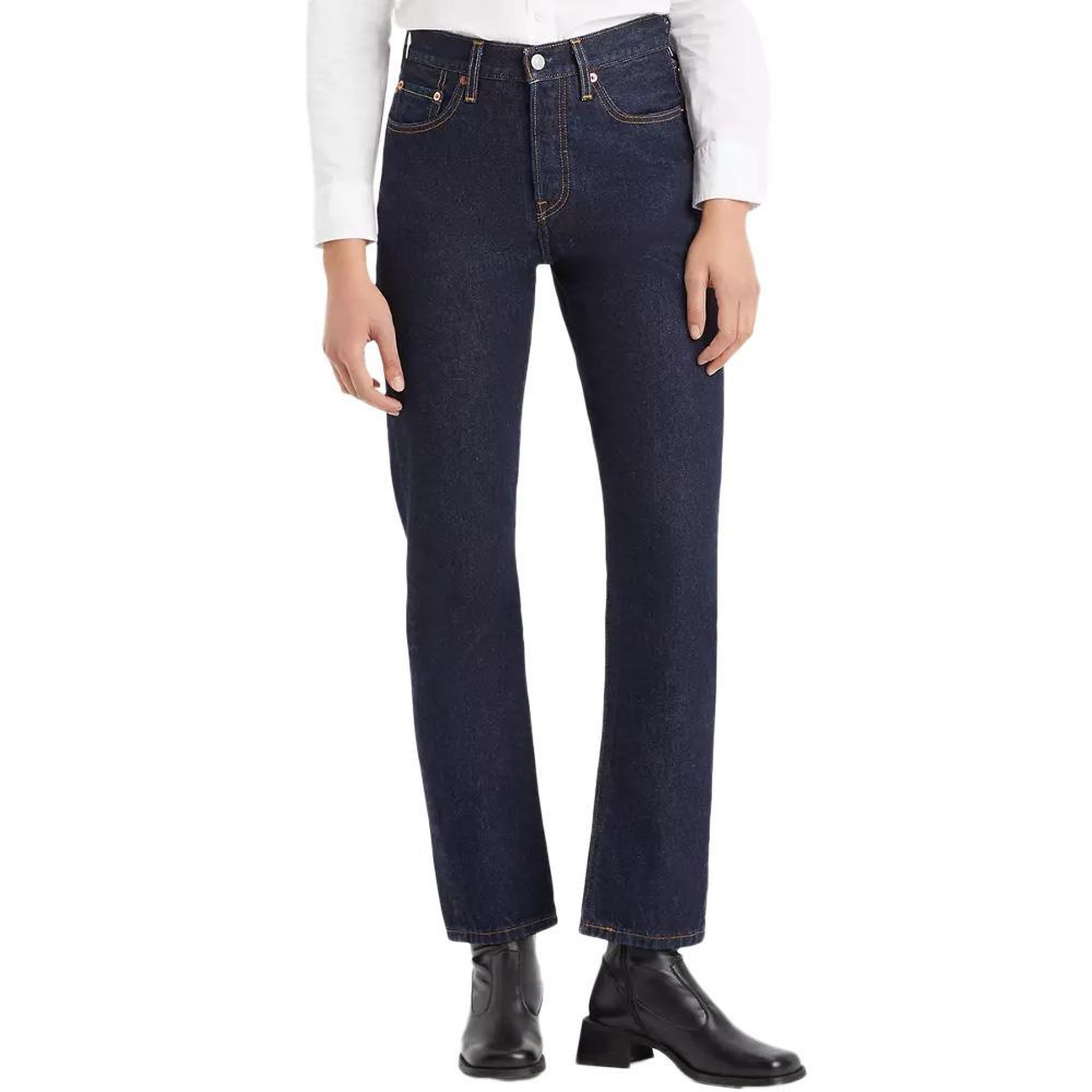Voir la diapositive 1 : Levi's Jean 501  Foncé Femme Levi's Med Indigo 12501