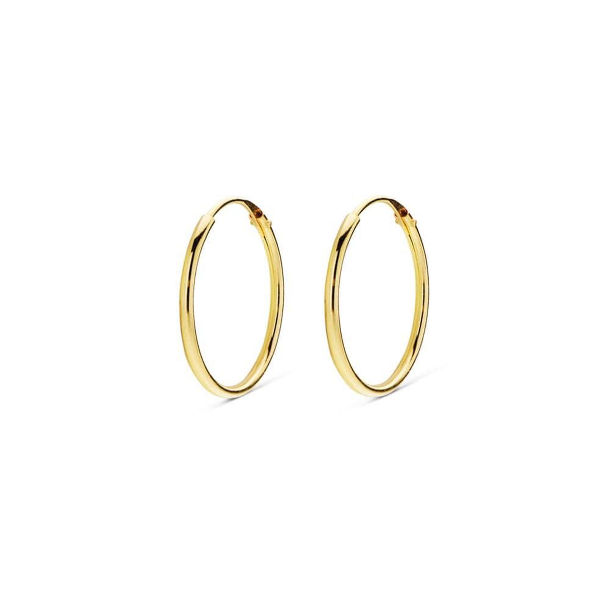Voir la diapositive 3 : L'ATELIER D'AZUR Boucles d'Oreilles Créoles Or 18 Carats 750/000 Jaune