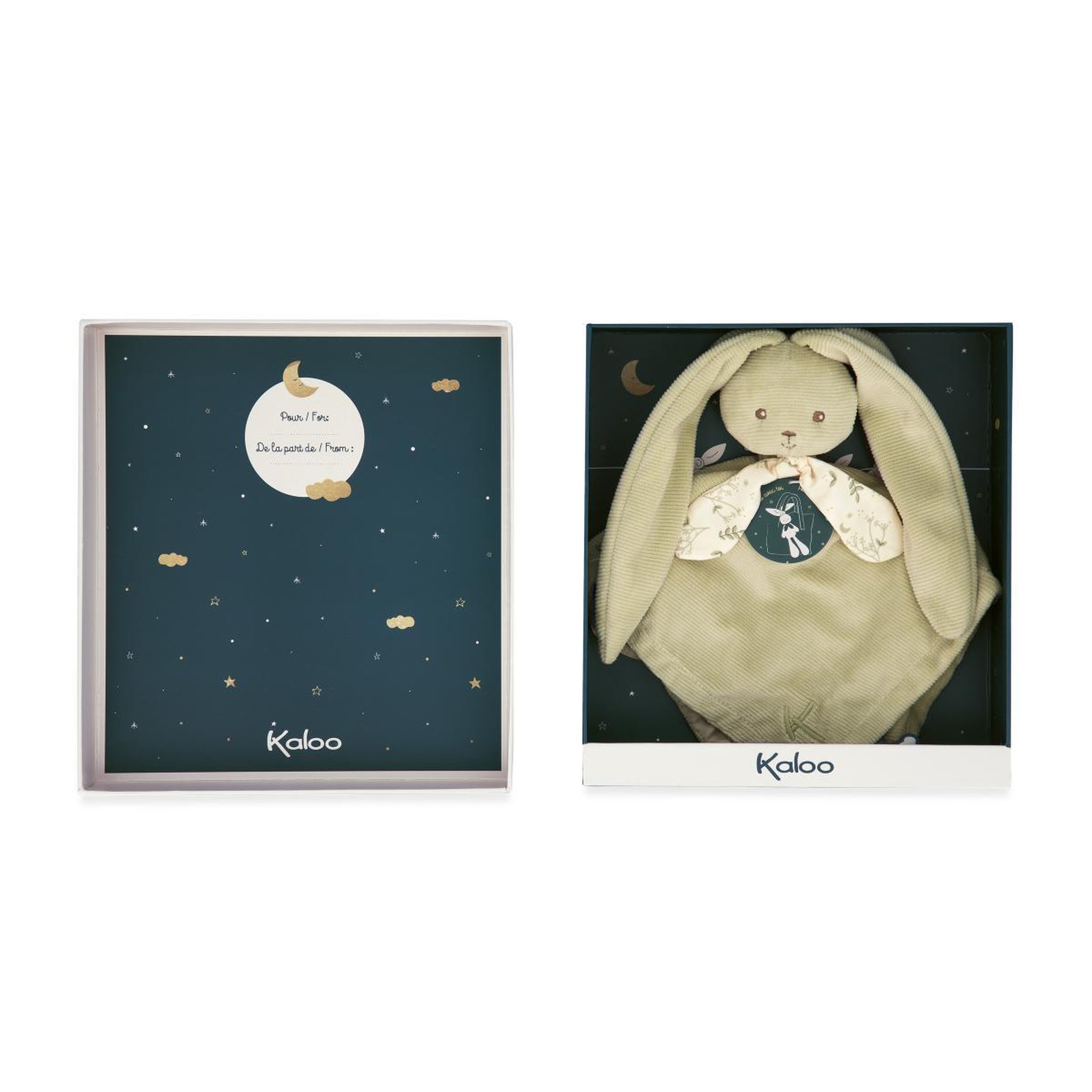 Voir la diapositive 3 : Kaloo Doudou Lapinoo vert 30 cm
