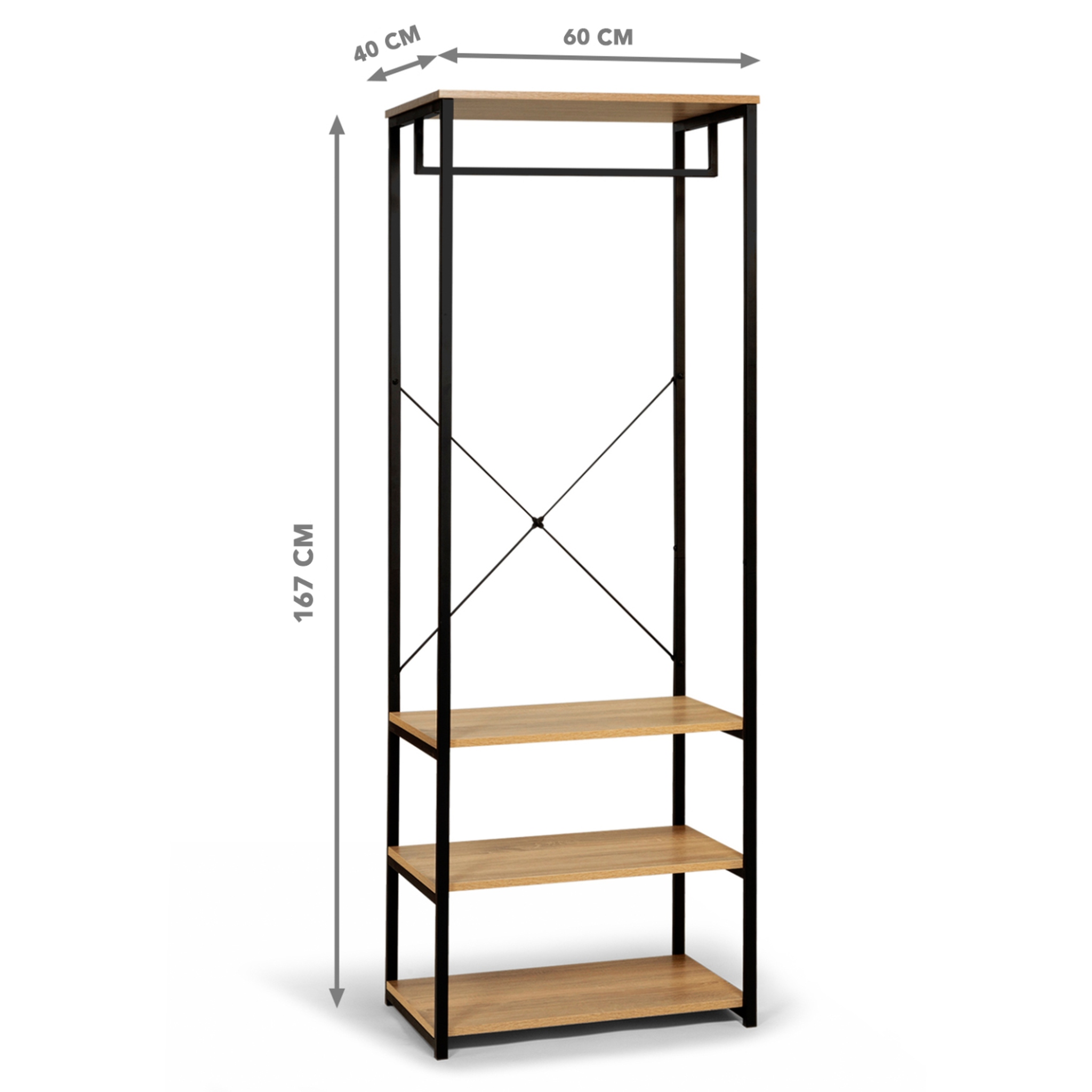 Voir la diapositive 5 : ID MARKET Dressing l. 60 cm detroit design industriel