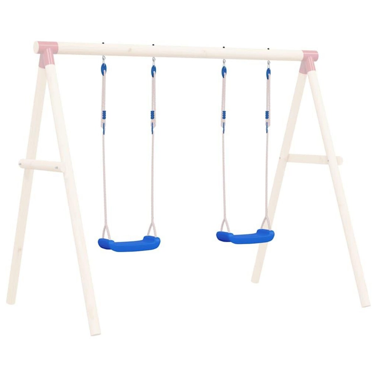 VIDAXL Sieges de balançoire avec cordes 2 pcs bleu 37x15 cm PE