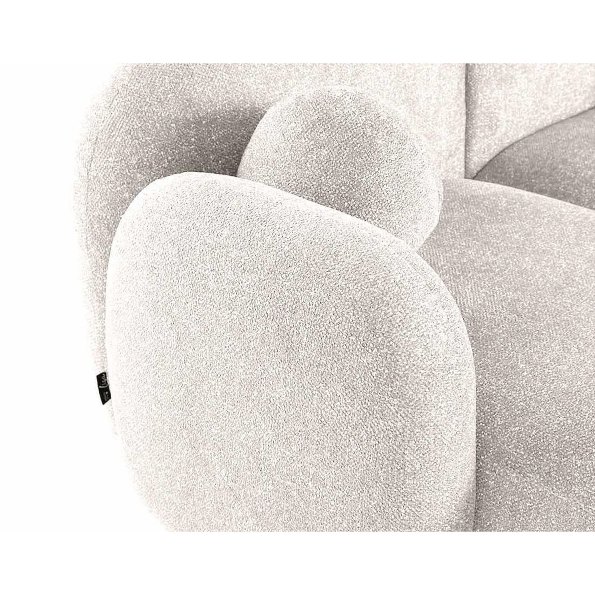 LISA DESIGN Velris - canapé d'angle gauche 3 places en tissu moucheté