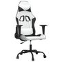 Voir la diapositive 2 : VIDAXL Chaise de jeu de massage Blanc et noir Similicuir