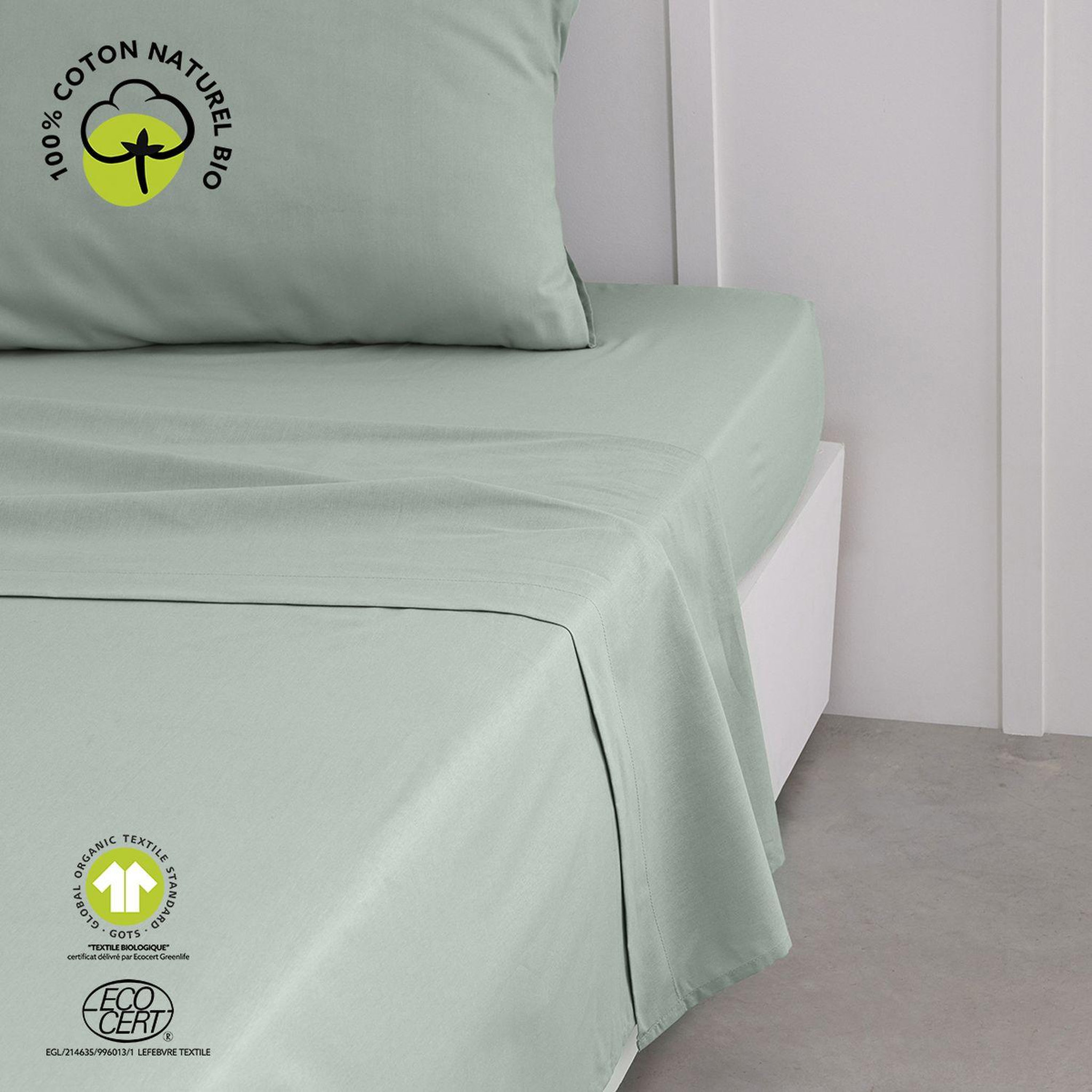 Voir la diapositive 2 : Today Drap plat - 100% coton BIO