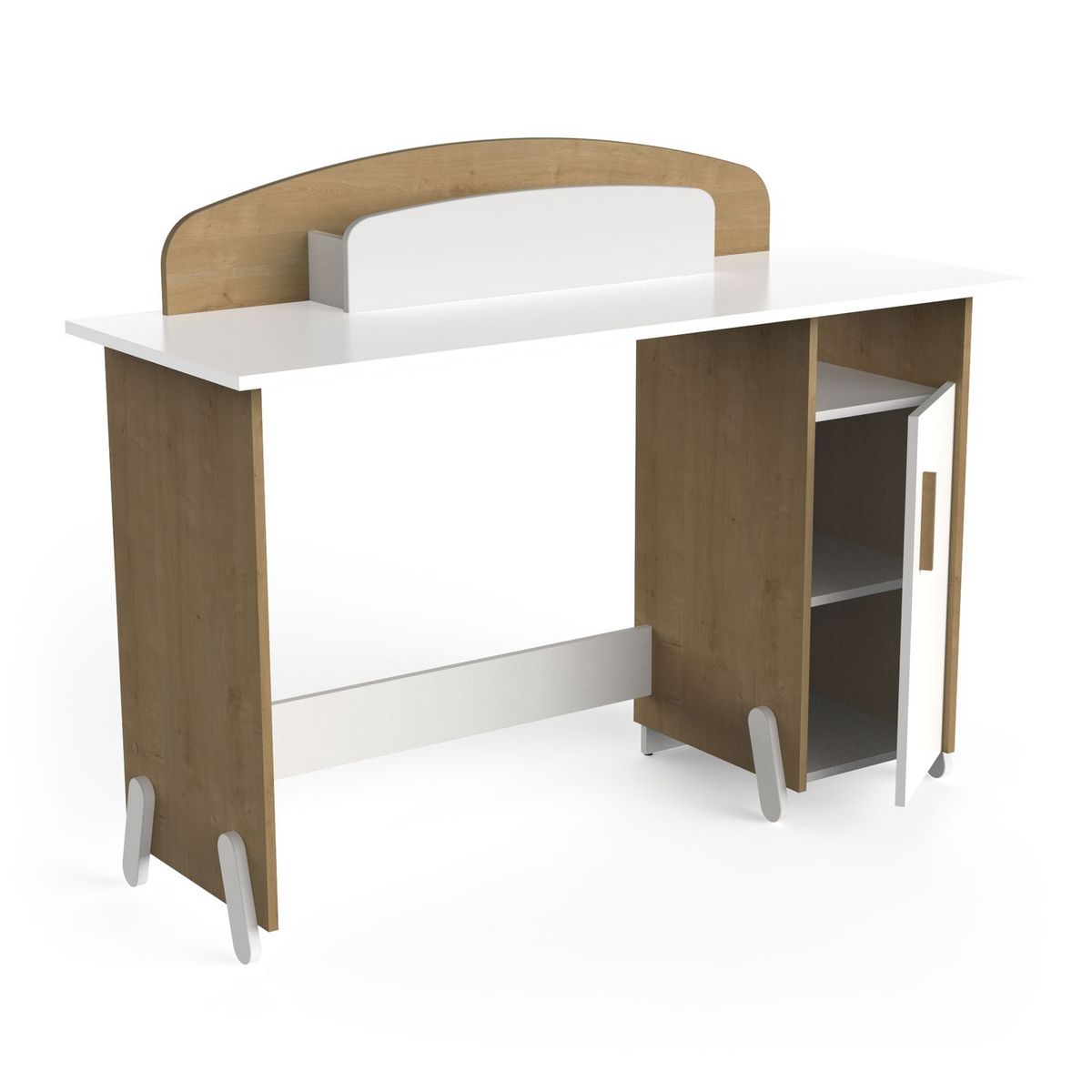 Bureau enfant 1 niche 1 porte L134 cm LILAS