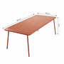 Voir la diapositive 3 : CONCEPT USINE Table de jardin 8-10 places 200cm terracotta BERGAME