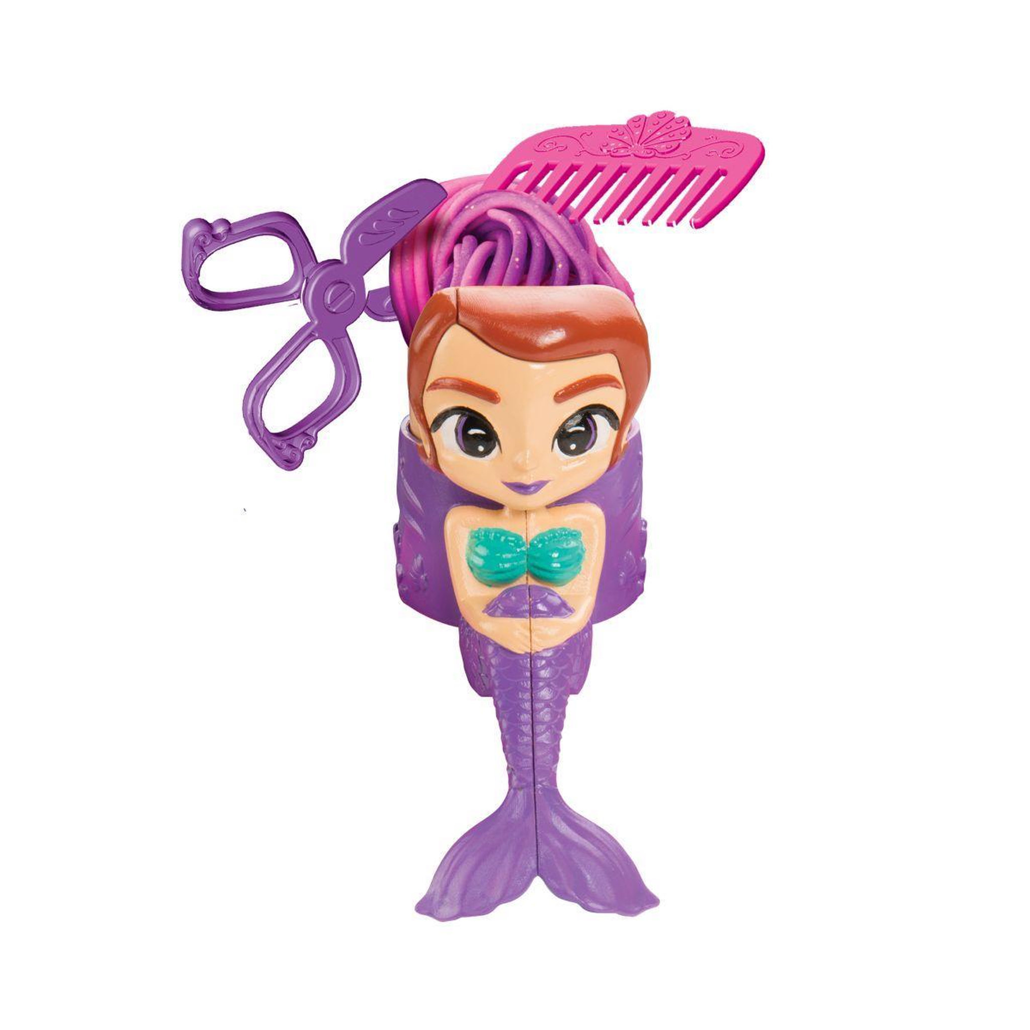 Voir la diapositive 3 : Lexibook Salon de Coiffure pour Sirènes en Pâte à Modeler Douce et Malléable