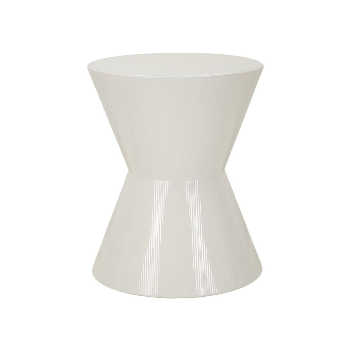 Paris Prix Table d'Appoint en Métal  Oyo  55cm Blanc