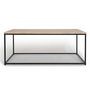 Voir la diapositive 3 : ID MARKET Table basse rectangulaire DETROIT 113 cm design industriel bois et métal