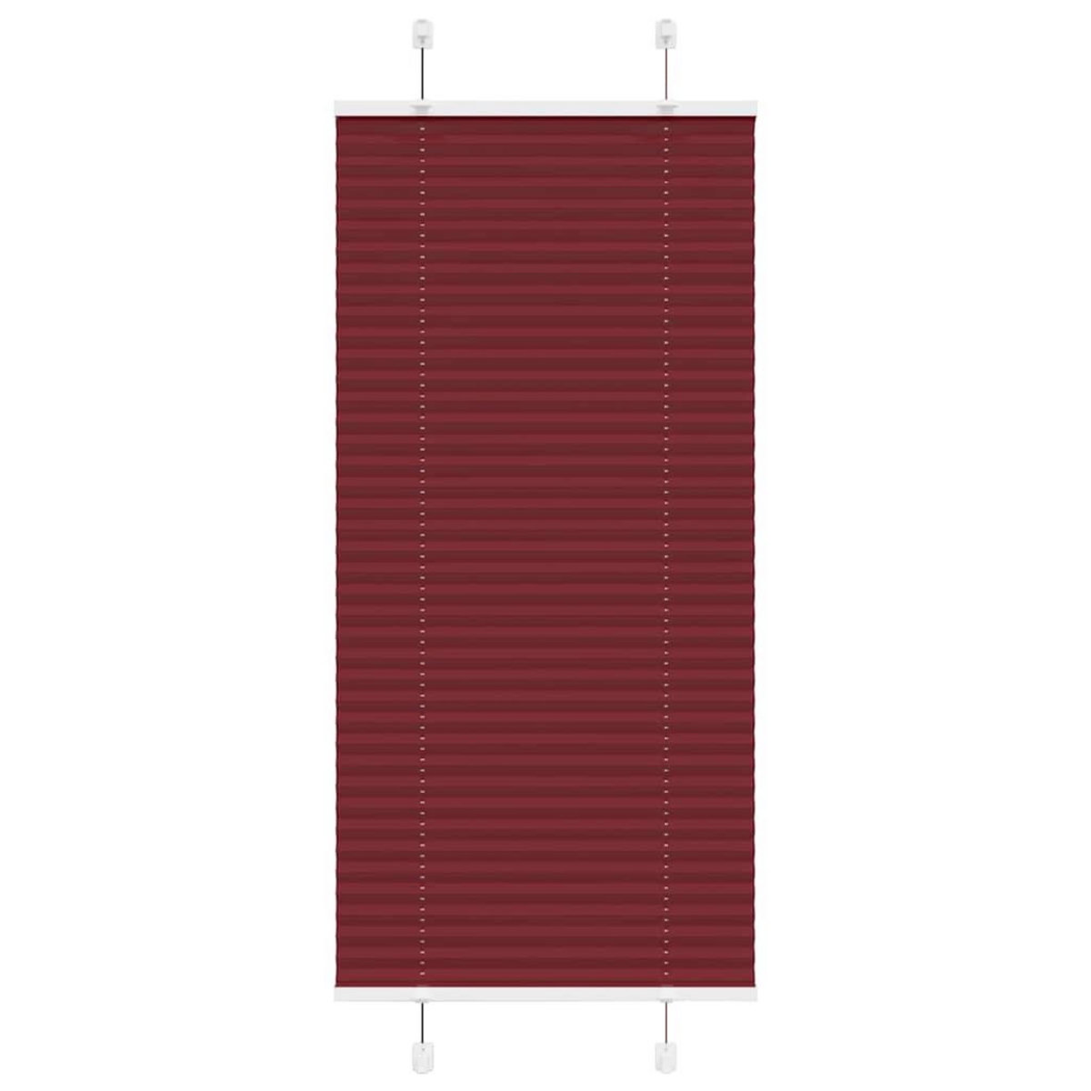 VIDAXL Store plisse rouge bordeaux 65x150 cm largeur du tissu 64,4 cm