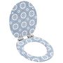 Voir la diapositive 2 : VIDAXL lot de 2 Sieges WC MDF Couvercle a fermeture douceur Porcelaine