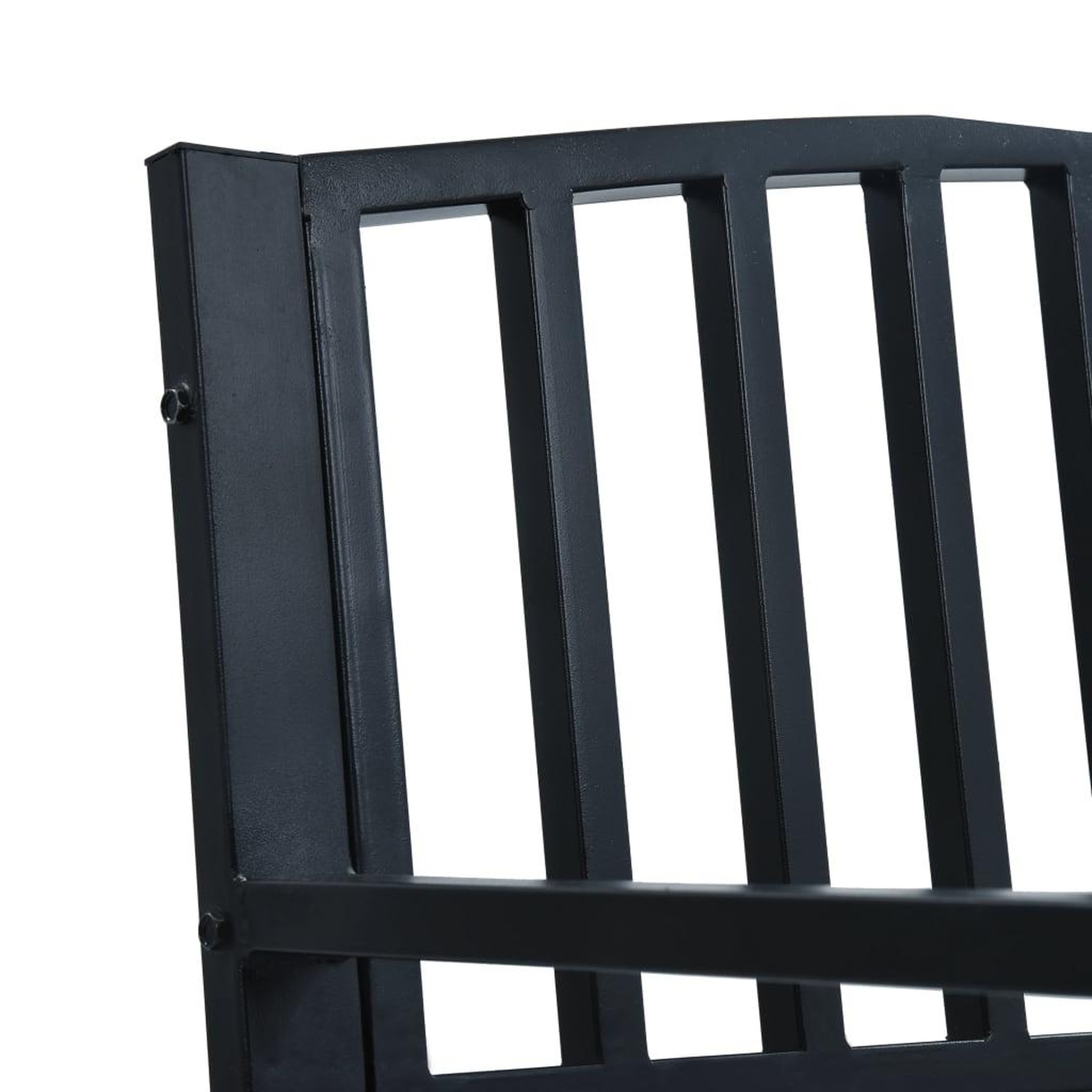 Voir la diapositive 5 : VIDAXL Banc de jardin 125 cm Noir Acier
