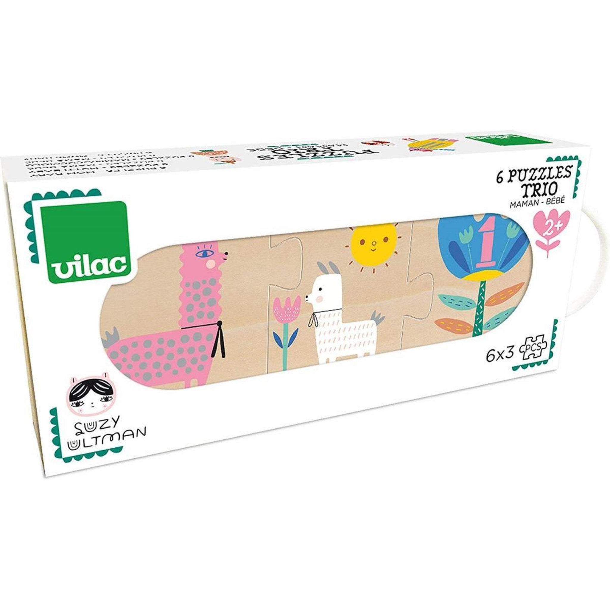 Voir la diapositive 2 : Vilac Puzzles trio maman bebe suzy ultman