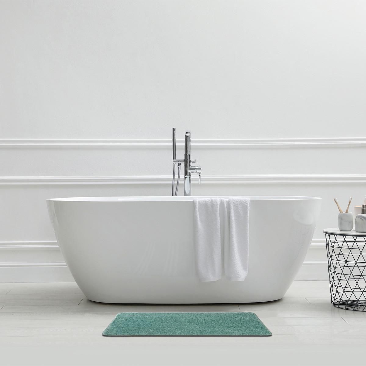 GUY LEVASSEUR Tapis de bain uni en polyester 50x80cm