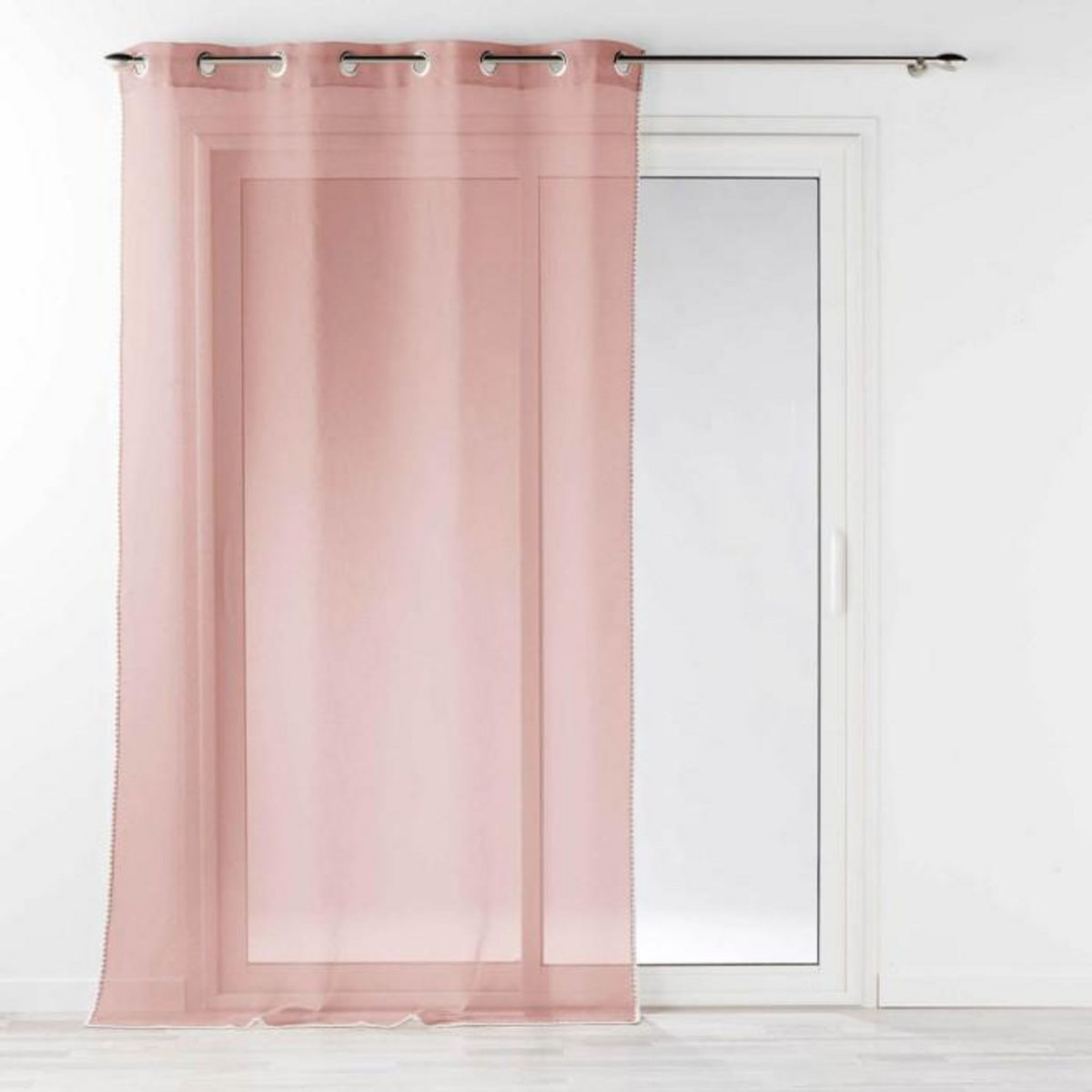 Paris Prix Rideau Voilage à Œillets  Fantaisie Louise  140x240cm Rose