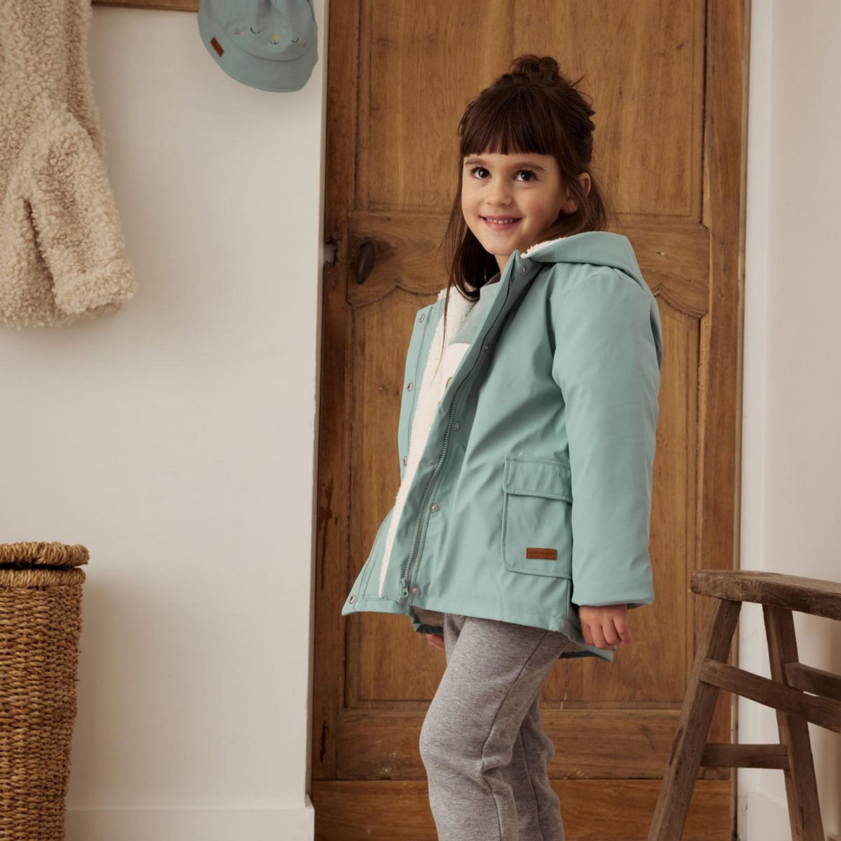 Petit Béguin Manteau enfant imperméable doublé sherpa Holamuchacha