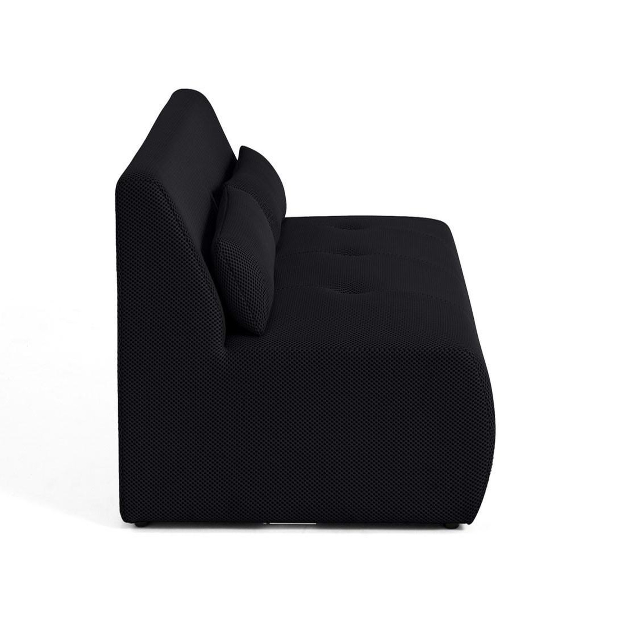 Voir la diapositive 3 : LISA DESIGN Onyx - canapé droit 2 places - en tissu mailles 3d