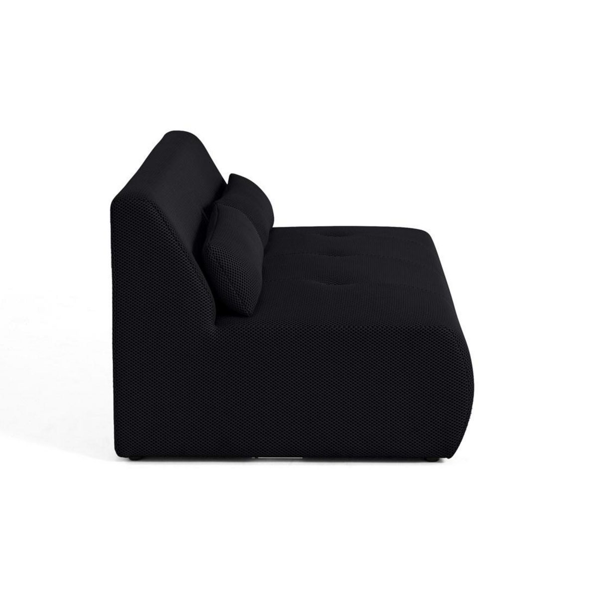 LISA DESIGN Onyx - canapé droit 2 places - en tissu mailles 3d