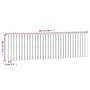 Voir la diapositive 6 : VIDAXL Tete de lit murale Marron miel 204x3x60 cm Bois massif de pin
