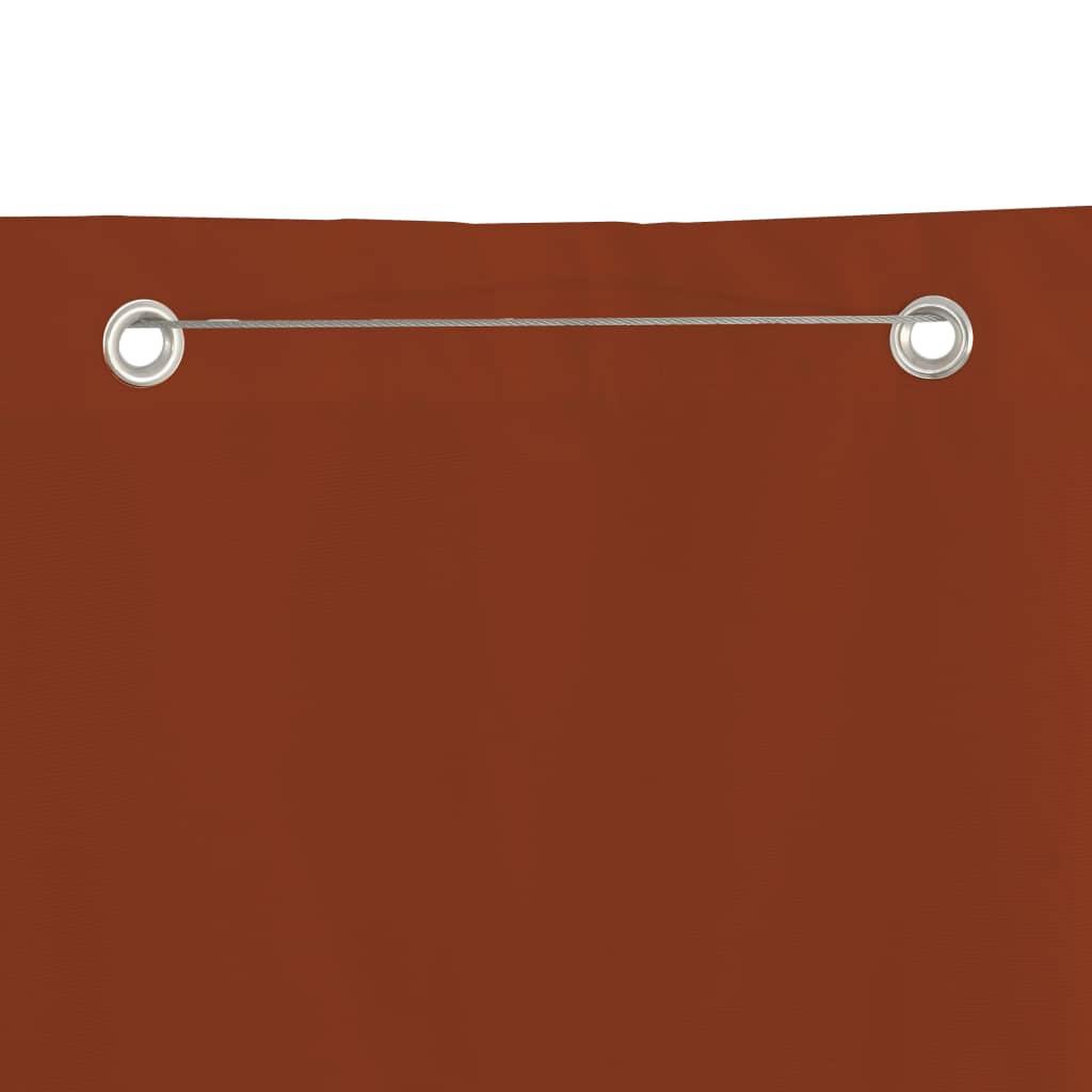 Voir la diapositive 3 : VIDAXL Ecran de balcon Terre cuite 80x240 cm Tissu Oxford