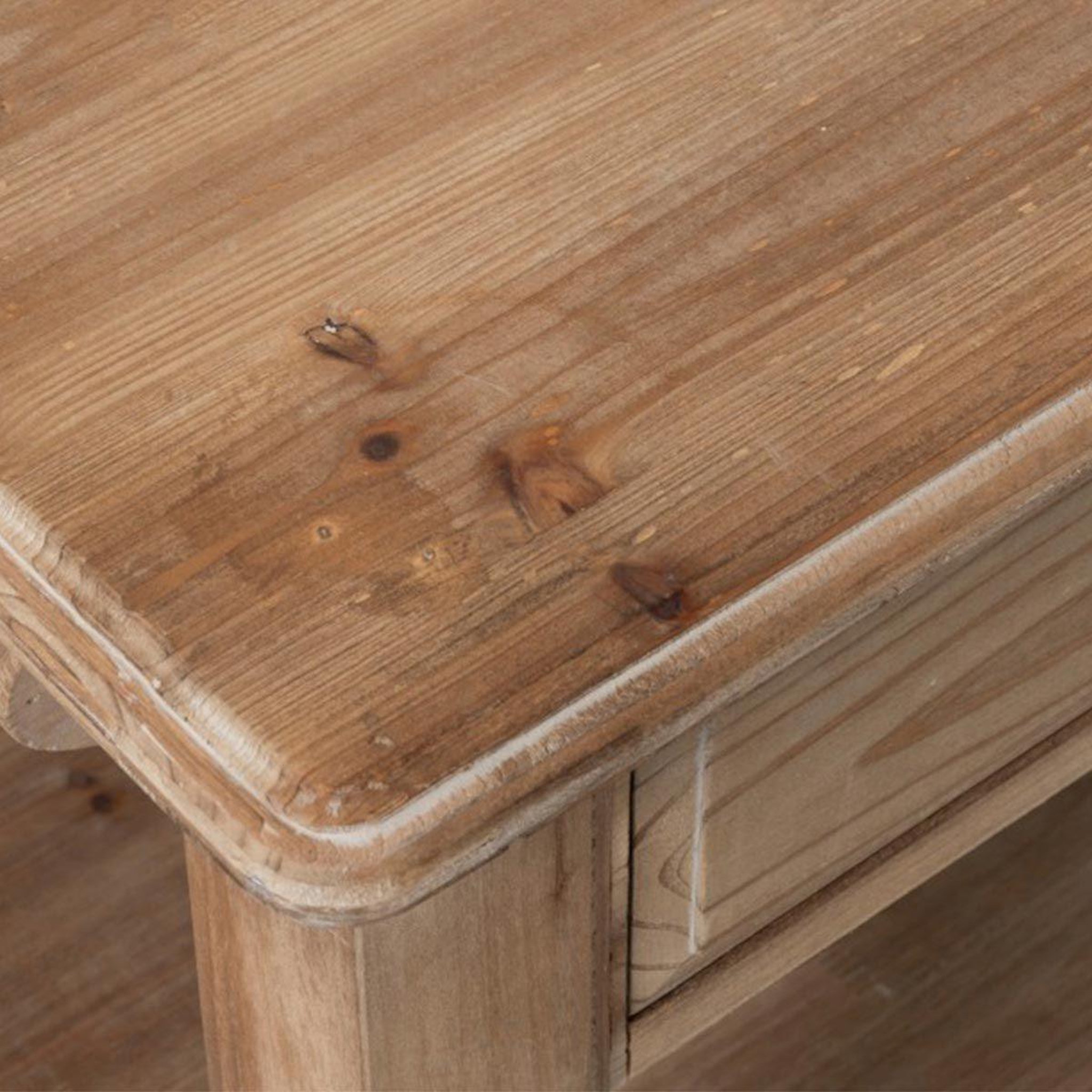 Voir la diapositive 6 : J-LINE Console 6 tiroirs en bois  bianca  131cm naturel
