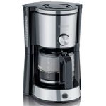 SEVERIN Cafetière filtre 10 tasses 1000w inox/noir - ka4825