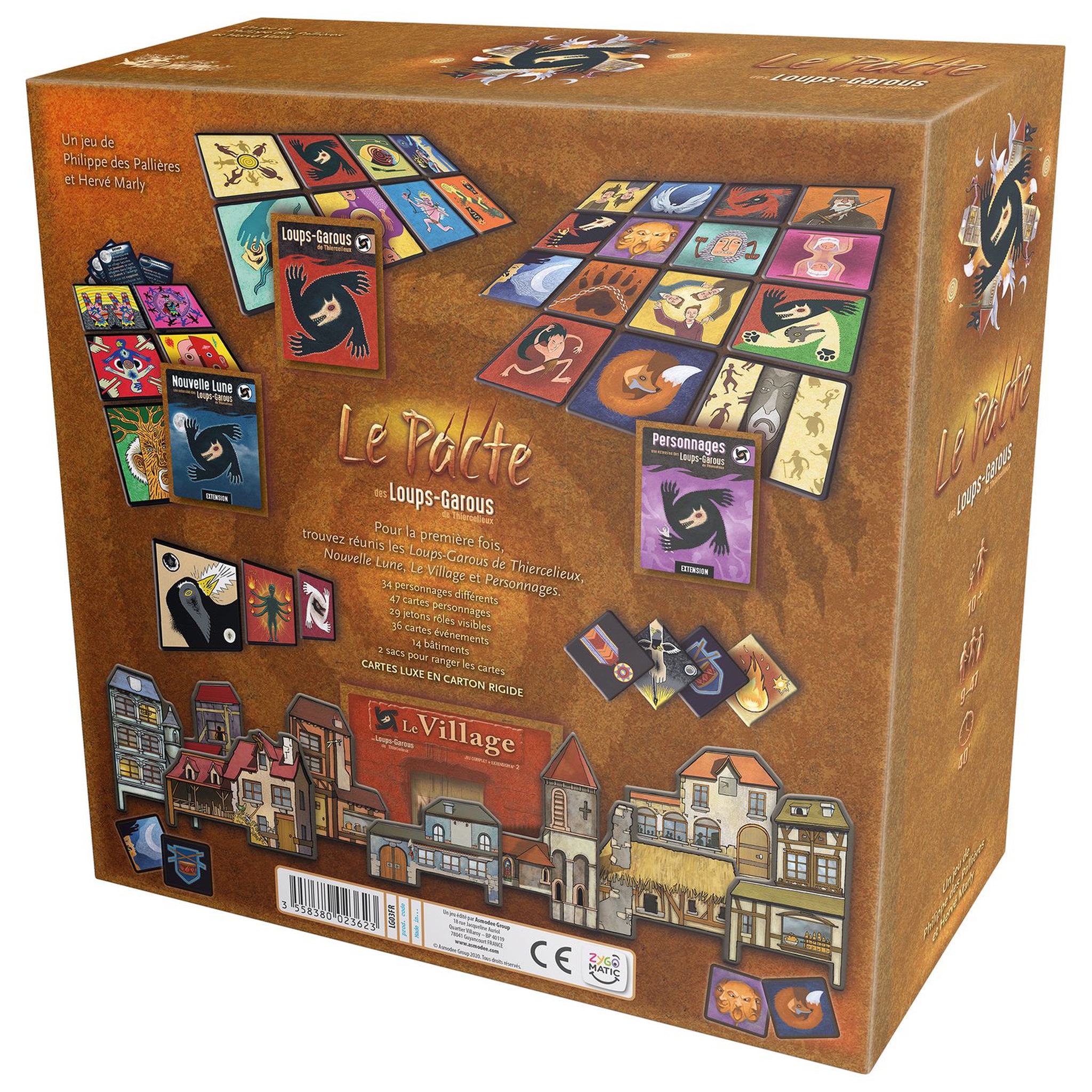 Voir la diapositive 3 : ASMODEE Jeu Le Pacte Des Loups-Garous De Thiercelieux