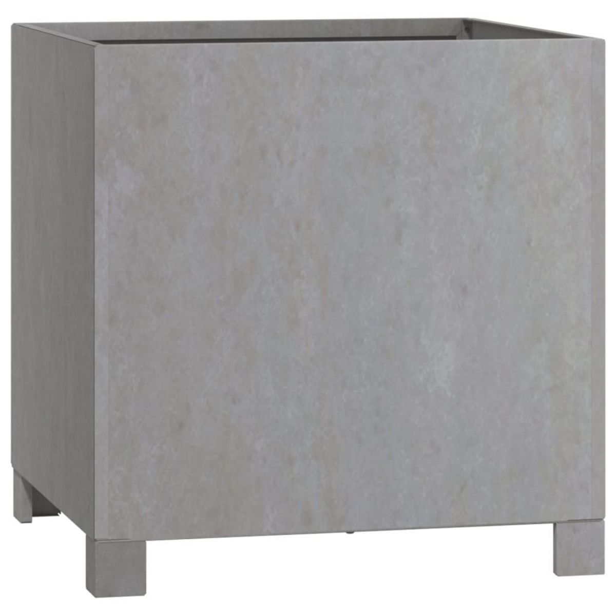 VIDAXL Jardinieres avec pieds 2 pcs Rouille 42x40x43 cm Acier corten