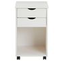 Voir la diapositive 3 : IDIMEX Caisson de bureau sur roulettes KANO, avec 2 tiroirs, en pin massif