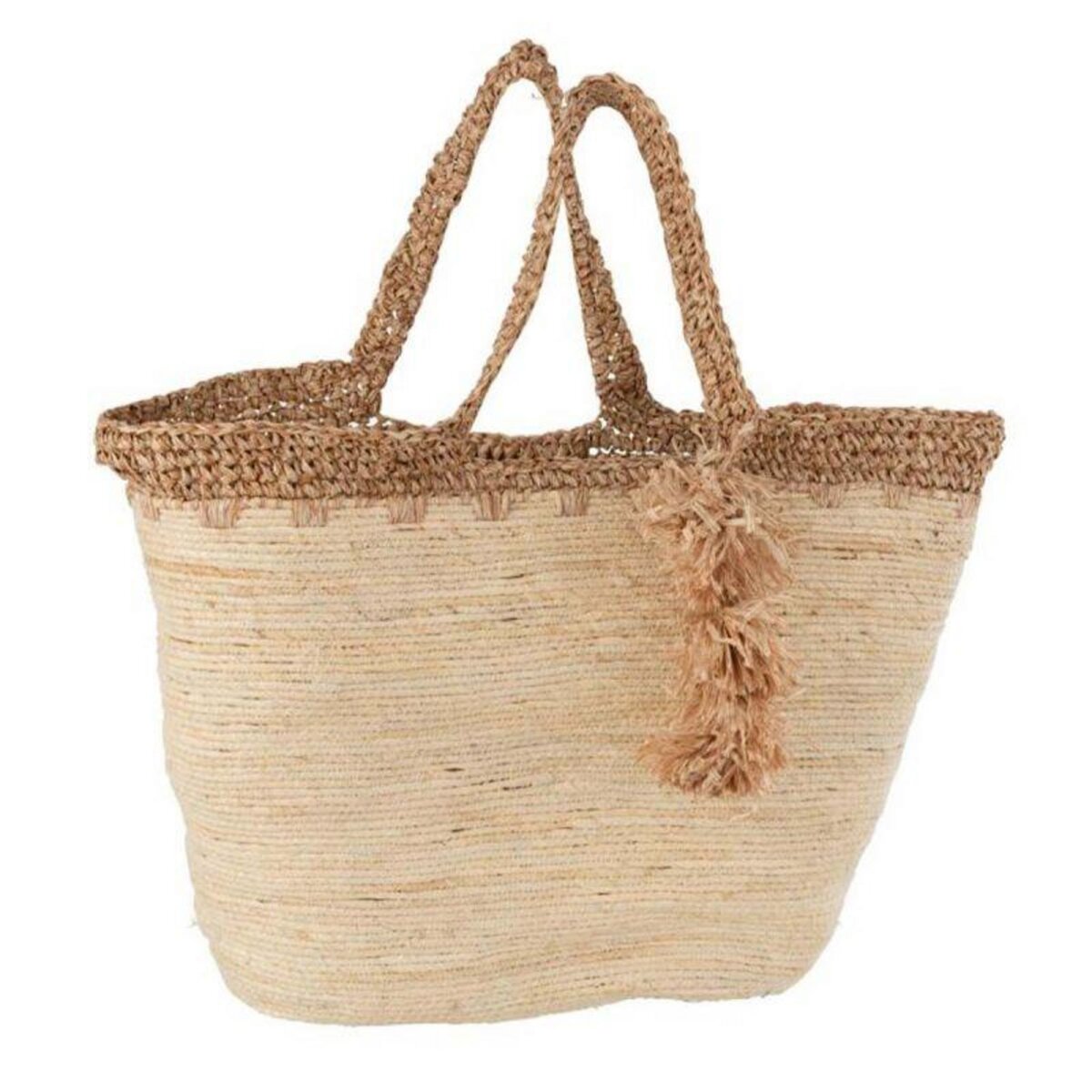 Paris Prix Sac de Plage Pamais 53cm Naturel pas cher Auchan