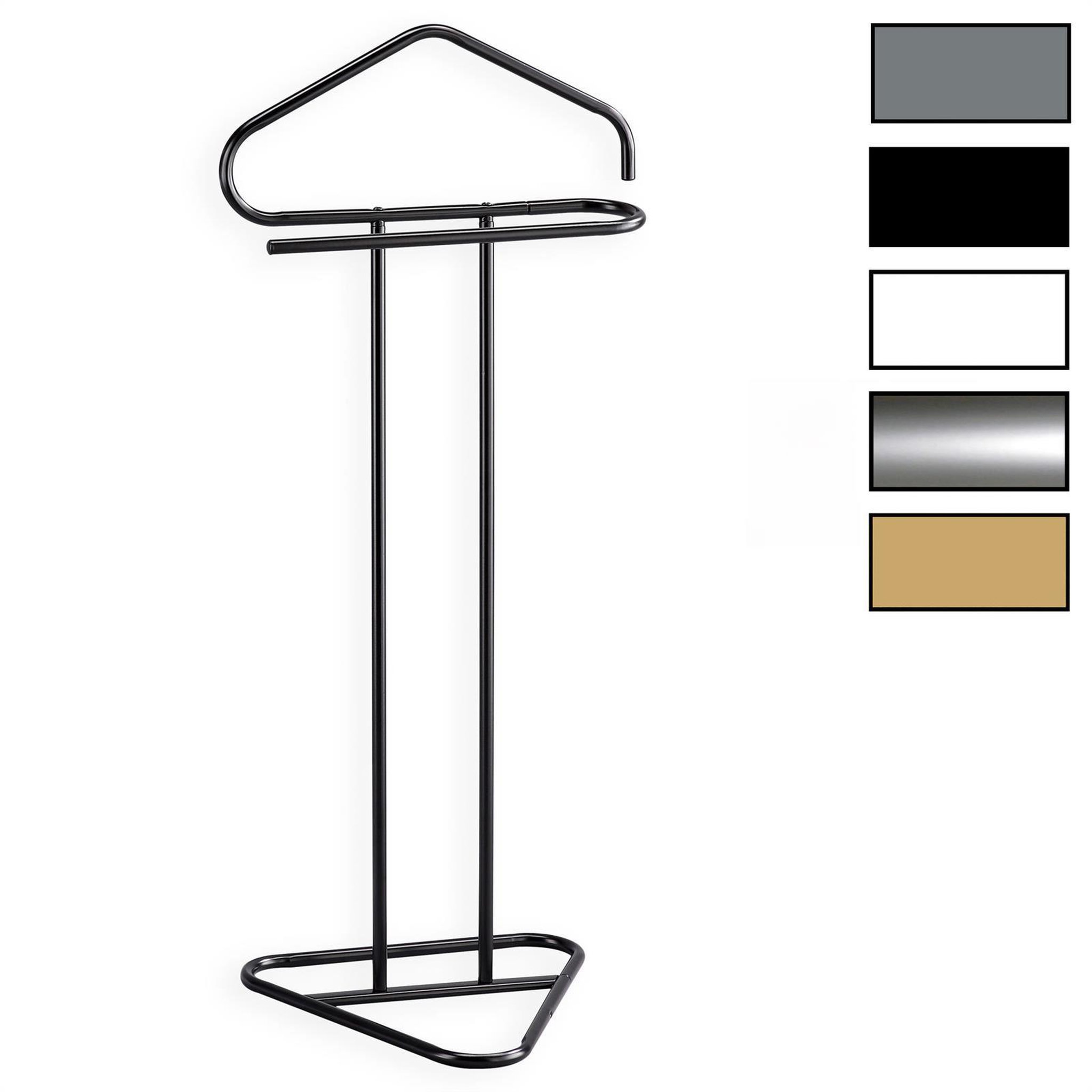IDIMEX Valet CAMILO, en métal. Coloris disponibles : Blanc, Noir, Jaune, Beige, Gris