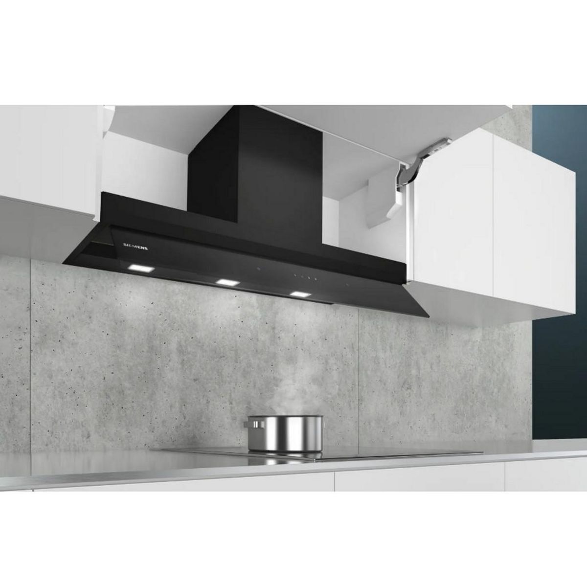 Siemens Hotte box intégrée 90cm 460m3/h noir - lj97bam60