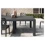 Voir la diapositive 2 : ARETA Salon de jardin - 6 places - Résine - Anthracite - PENELOPE