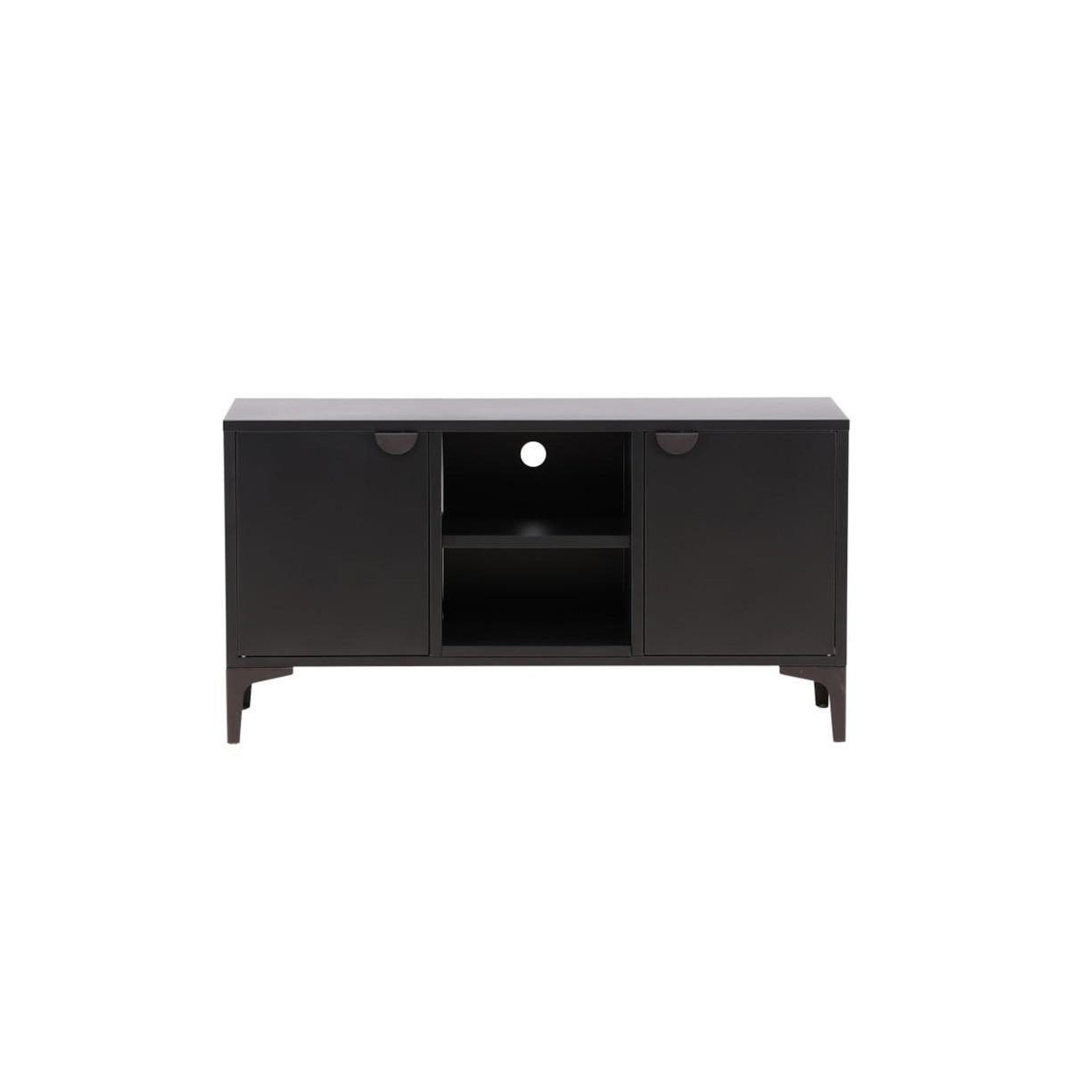 Paris Prix Meuble TV 2 Portes  Piring  120cm Noir