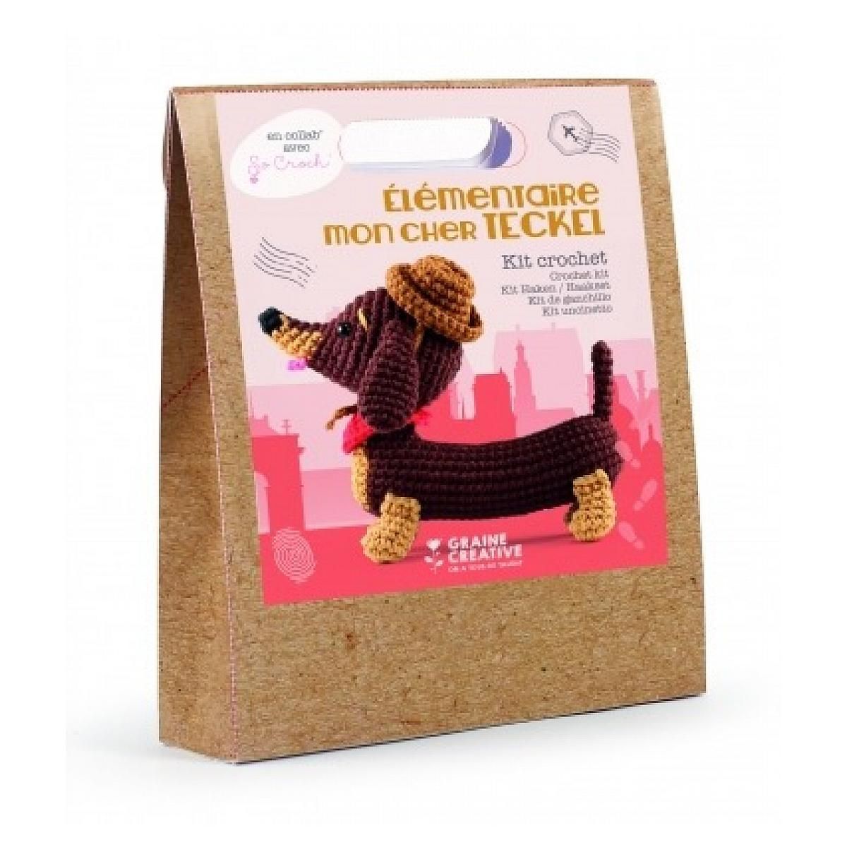 Graine créative Kit Amigurumi Teckel 180mm