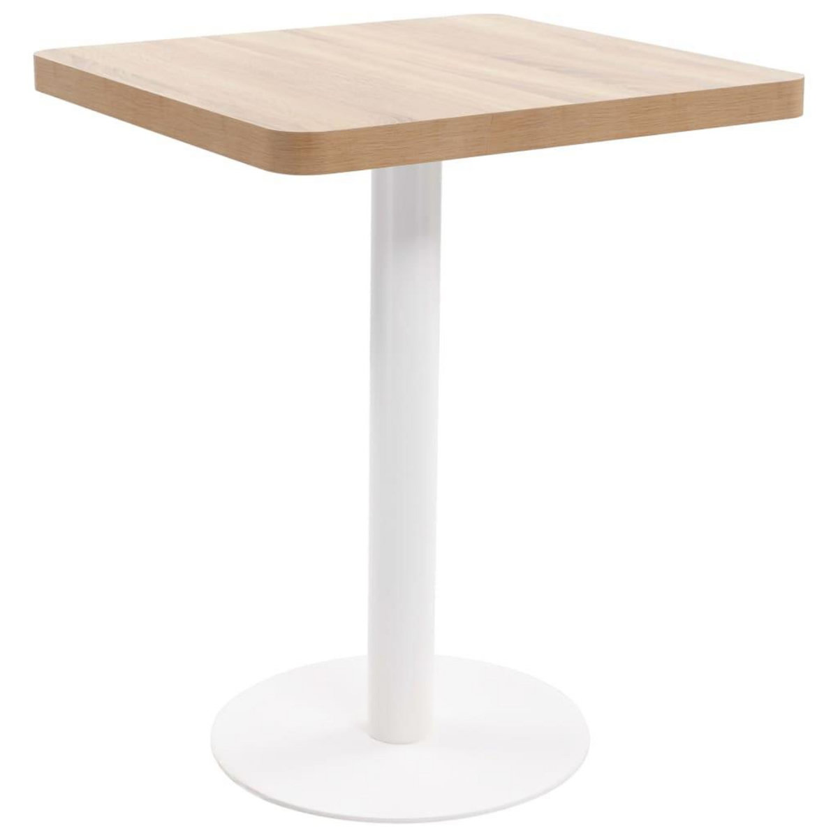 VIDAXL Table de bistro Marron clair 60x60 cm MDF