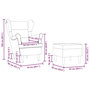 Voir la diapositive 6 : VIDAXL Fauteuil avec repose-pied Taupe Tissu