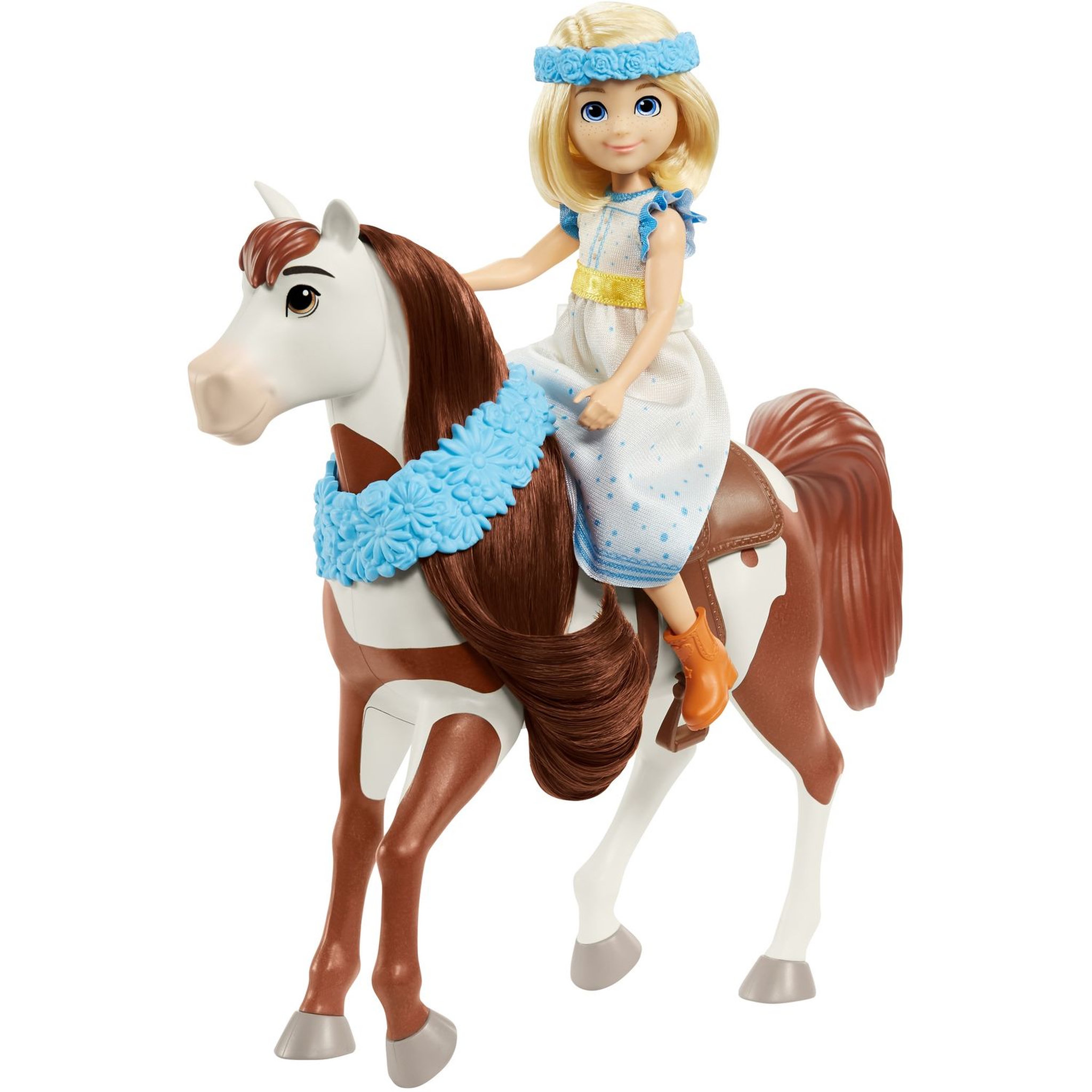 Voir la diapositive 2 : MATTEL Spirit l'indomptable - Poupée et cheval - Abigaelle et Boomerang