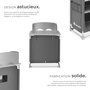Voir la diapositive 3 : tectake Cuisine de camping premium avec 2 compartiments pliable gris