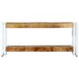 Voir la diapositive 2 : VIDAXL Meuble TV 90x30x40 cm Bois massif de manguier