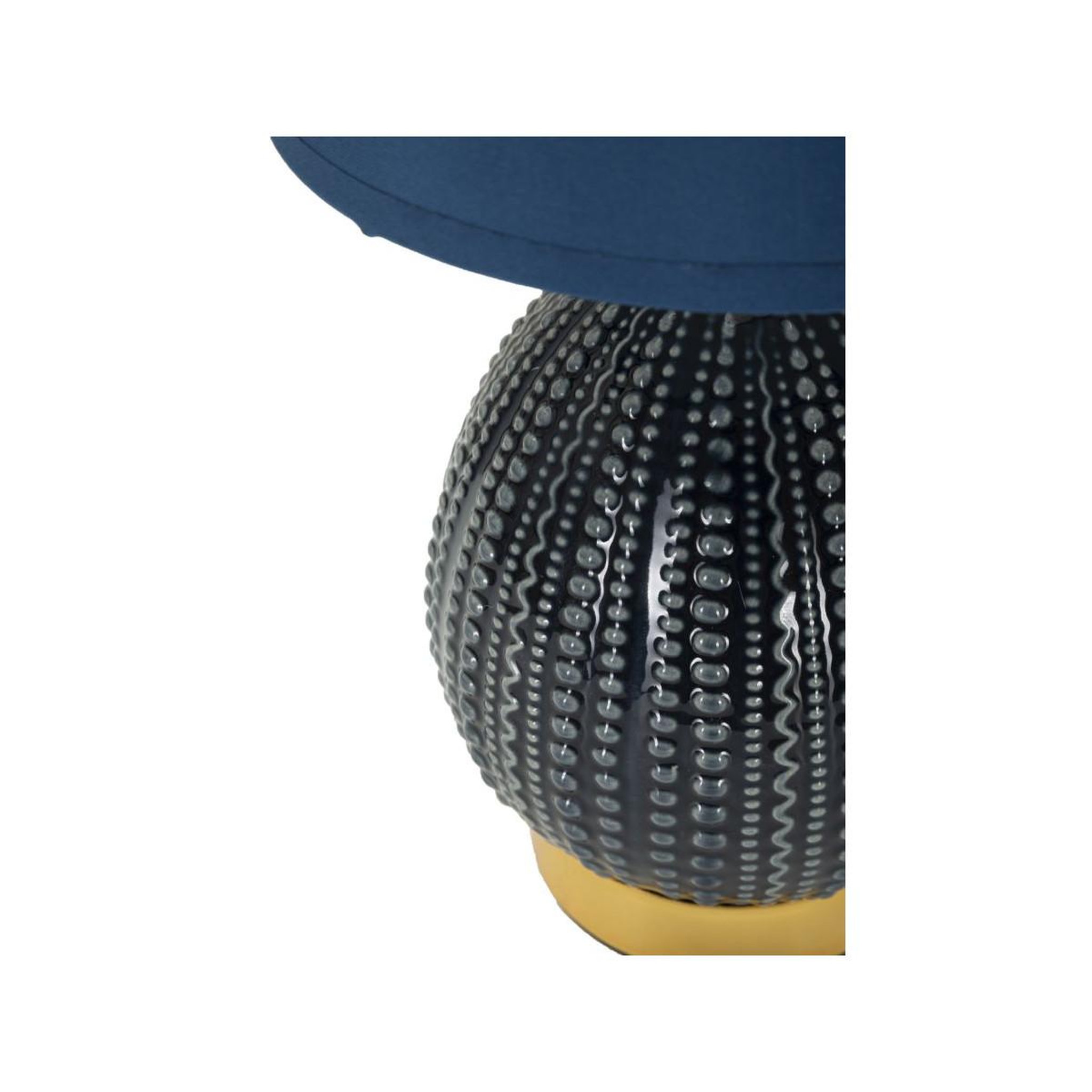 Voir la diapositive 4 : Paris Prix Lampe à poser en céramique  flavi  30cm bleu