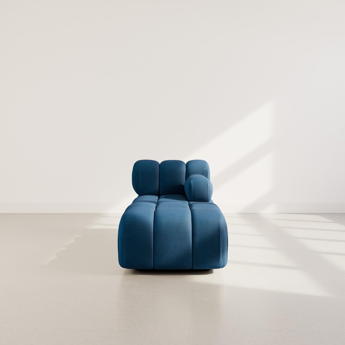 LISA DESIGN Ruby - module d'assise méridienne droite en velours texturé