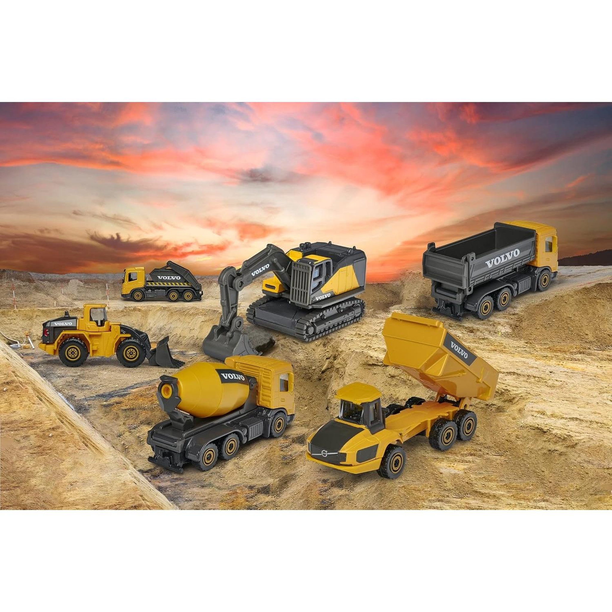 Voir la diapositive 4 : Majorette Véhicules de chantier - 1 pack de 3 pièces