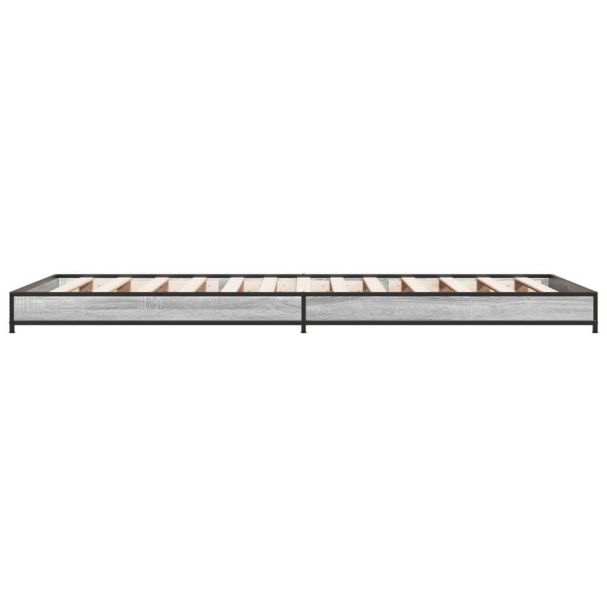 VIDAXL Cadre de lit sans matelas sonoma gris 90x190 cm